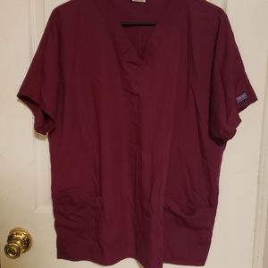 Wine Cherokee Scrub Set Size Large